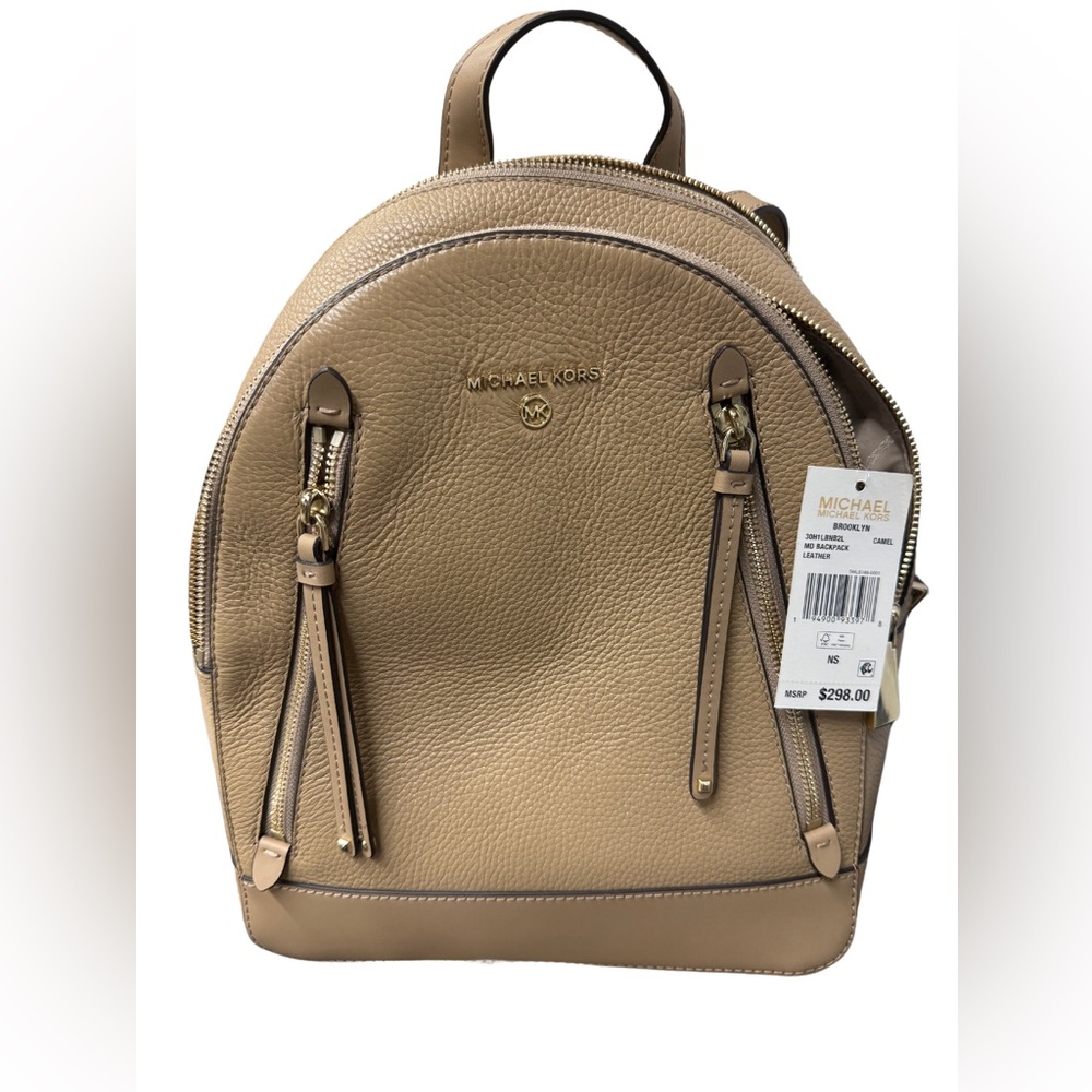 Michael Kors MD Backpack. Camel. NWT